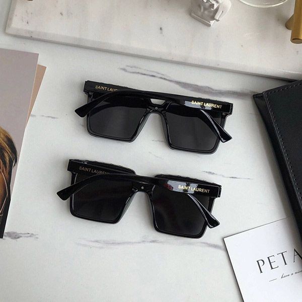 Easy to use Saint Laurent black square frame sunglasses Saf06489