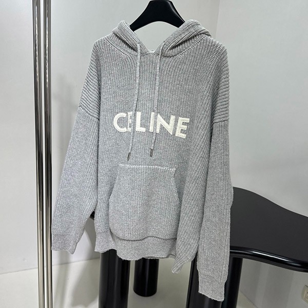 Very popular! Celine ribbed wool hooded sweater replica Cen15040