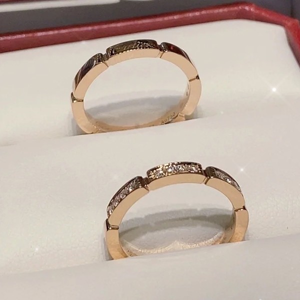 Perfect gift: Cartier replica Maillon Panthere ring in pink gold kah85973