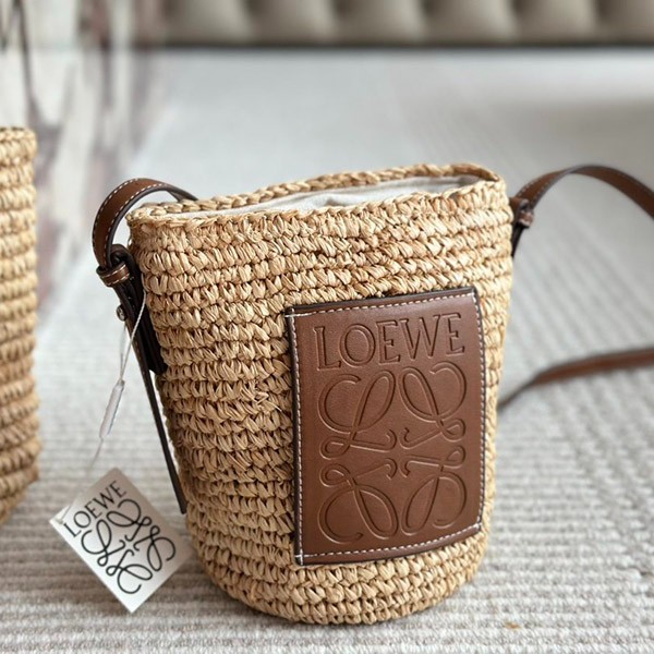 Loewe raffia shoulder bag replica loc13303