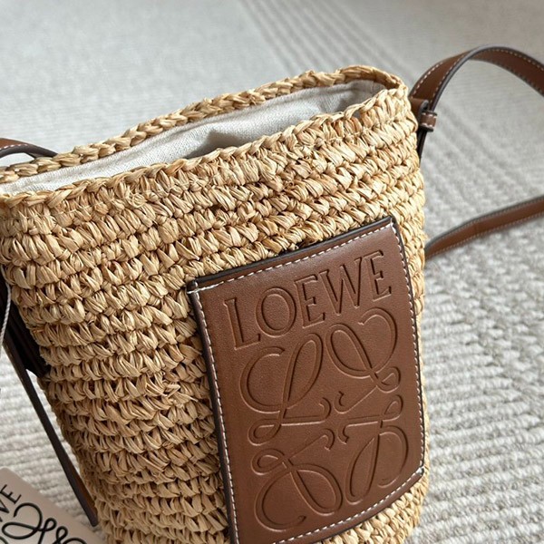 Loewe raffia shoulder bag replica loc13303