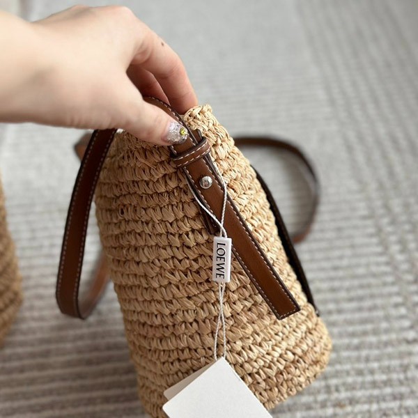 Loewe raffia shoulder bag replica loc13303