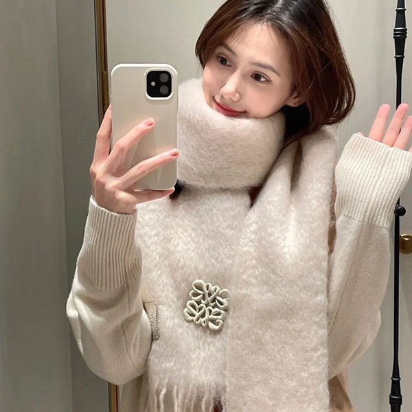 Hard to find Loewe wool mohair scarf replica loz45865 Hard to find Loewe wool mohair scarf replica loz45865