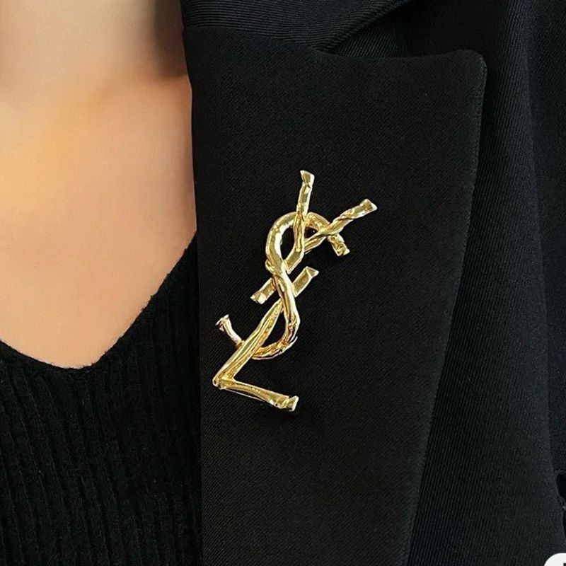 Free shipping [Saint Laurent] ◆Opium◆ YSL Crocodile Brooch Replica Sau06594