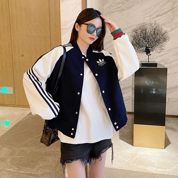 Very popular all over the world? Gucci Adidas fake viscose zip-up jacket 700485XKCDS4330 Very popular all over the world? Gucci Adidas fake viscose zip-up jacket 700485XKCDS4330
