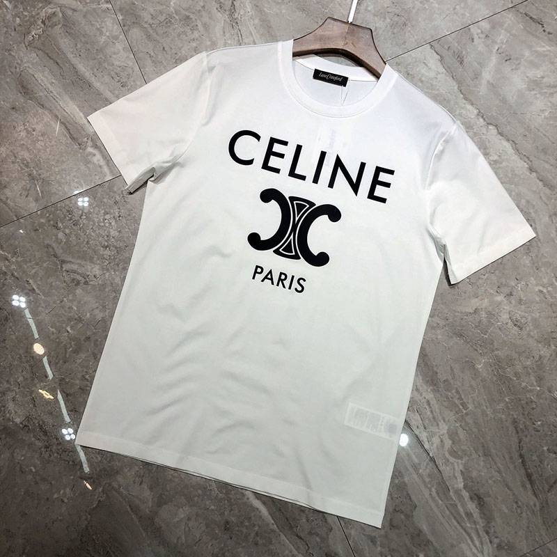 ★Popular in Japan! Celine Paris Triomphe T-shirt copy cotton black/white Cef15781 ★Popular in Japan! Celine Paris Triomphe T-shirt copy cotton black/white Cef15781