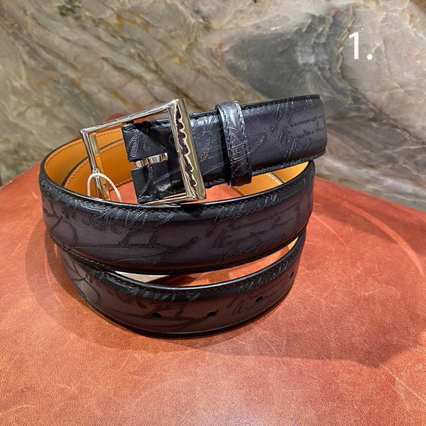 Extremely eye-catching! Berluti Replica Versatile Leather Belt 35MM bet13166