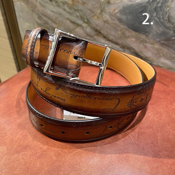 Extremely eye-catching! Berluti Replica Versatile Leather Belt 35MM bet13166