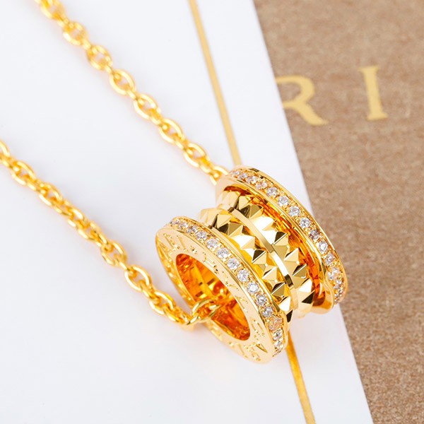 New color ☆ Rare Bulgari B.zero1 diamond necklace fake S360 Buq89963