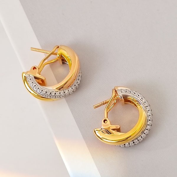 Sold out! Cartier 3-color 18K ring, diamond, trinity ring, earrings B8031900