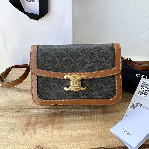 New Celine Classic Triomphe Bag Replica Tan 2 Sizes 191242BZ404LU New Celine Classic Triomphe Bag Replica Tan 2 Sizes 191242BZ404LU