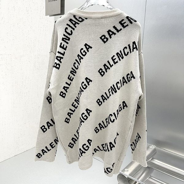 ★Safe shipping with tracking Balenciaga logo print knit copy baf34483