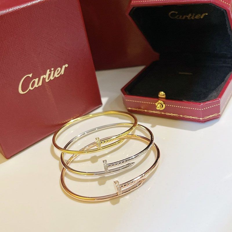 Rare color Cartier replica Juste un Clou bracelet, small model, 3 colors kaa75625