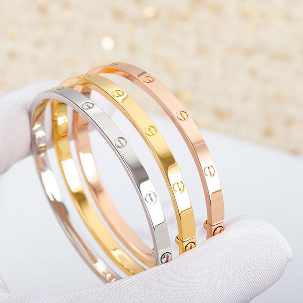 Very popular!! Cartier Love Bracelet replica, small size, 3 colors, kam41561
