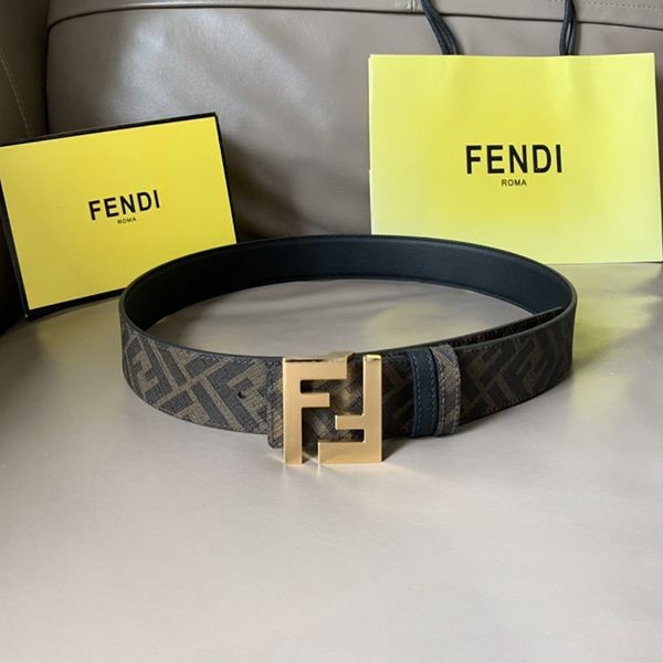 21-22AW Fendi Men's Belt Replica Reversible Logo Gift 4.0cm few42744 21-22AW Fendi Men's Belt Replica Reversible Logo Gift 4.0cm few42744