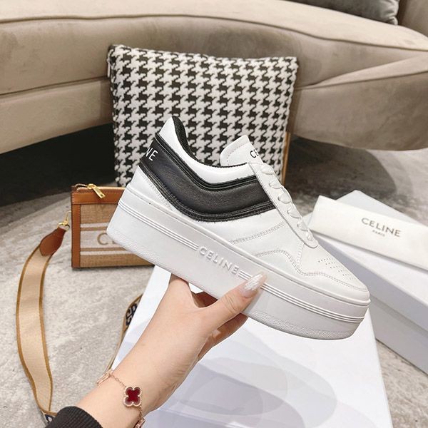 ★Super popular★ [Celine copy] Wedge outsole block sneakers 346163338C01OK