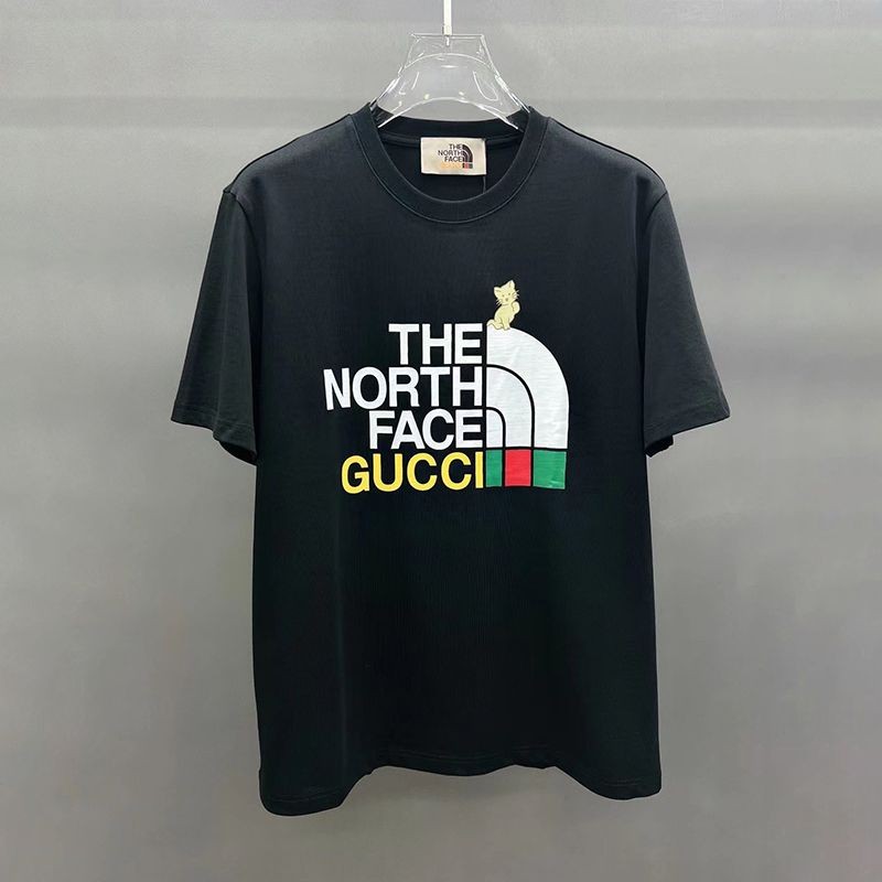 New on sale: Gucci x North Face replica collaboration short-sleeved T-shirt guy30492 New on sale: Gucci x North Face replica collaboration short-sleeved T-shirt guy30492