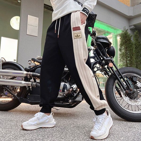 Super hot! Adidas x Gucci cotton jersey pants guc61388