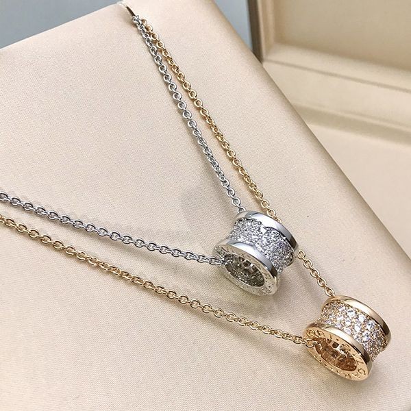 Boutique Bulgari Replica B.zero1 Mini Diamond Necklace Buk51488