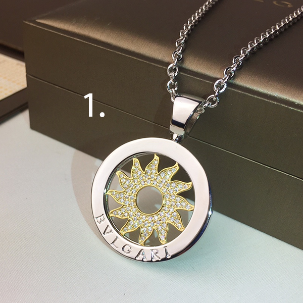 Very popular? Bulgari diamond necklace replica rotating sun S360 Bue45660