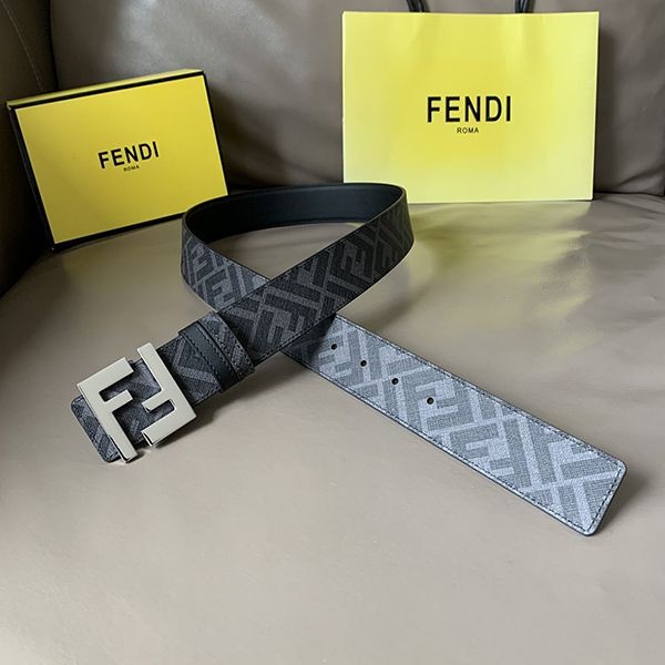 Extremely rare! Fendi men's belt replica reversible logo gift 4.0cm fez18216 Extremely rare! Fendi men's belt replica reversible logo gift 4.0cm fez18216