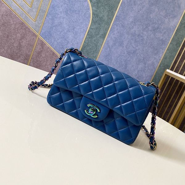 Rare color Chanel mini flap bag Matelasse copy shi12109 Rare color Chanel mini flap bag Matelasse copy shi12109