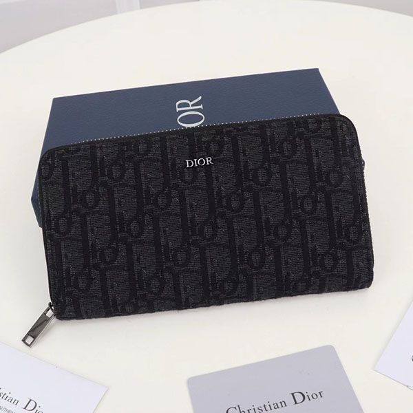Popularity rising Dior round zip long wallet replica deq66228