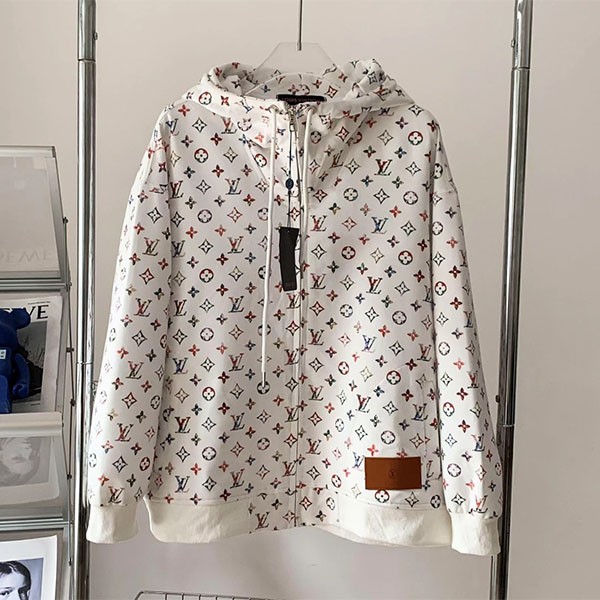 [Fashionable☆] Louis Vuitton Vintage Flower Monogram Hoodie Replica 1AAMF5