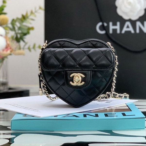 [Popular heart chain] Chanel necklace coin purse replica shw41060