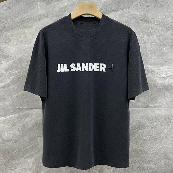 [Not available in Japan] Jil Sander+ Logo T-shirt copy, short sleeve, black, with back logo Jiq37993