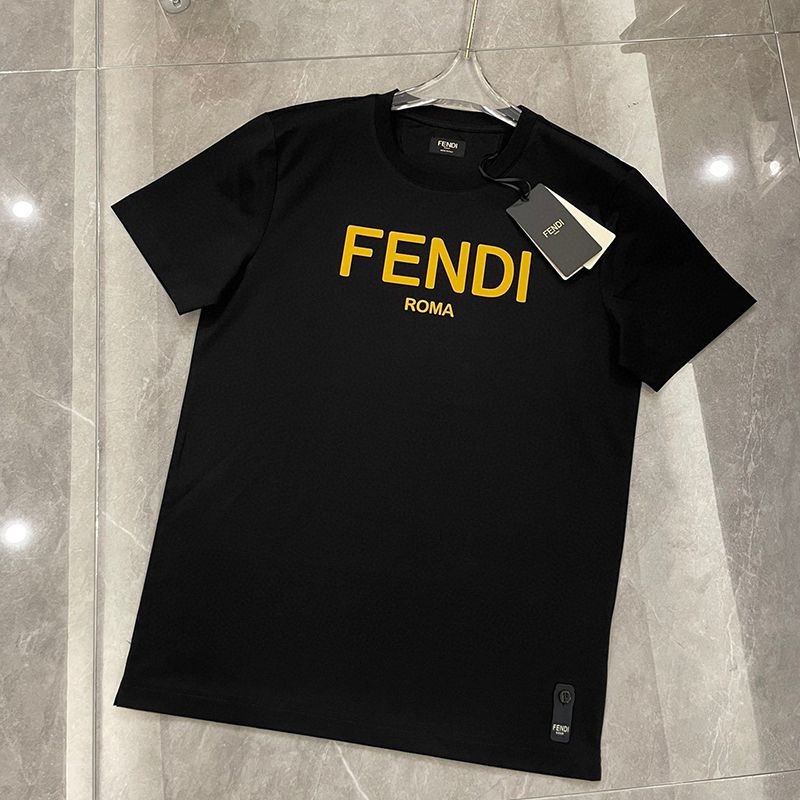 Hard to find Fendi crew neck logo jersey T-shirt fev16119 Hard to find Fendi crew neck logo jersey T-shirt fev16119