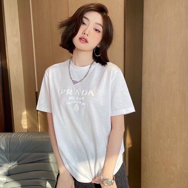 Extremely rare! Prada logo cotton T-shirt parody shipped domestically☆ pux63559 Extremely rare! Prada logo cotton T-shirt parody shipped domestically☆ pux63559