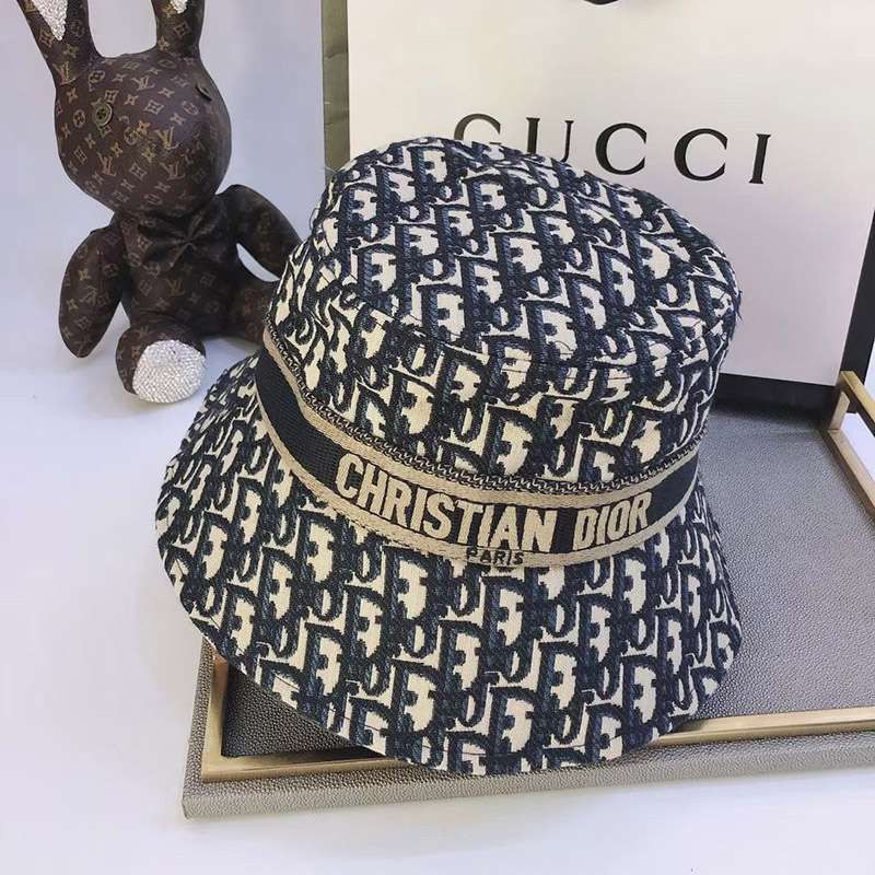 New for Spring: Dior Bucket Hat Replica ☆ CD Oblique Reversible Hat deq04023