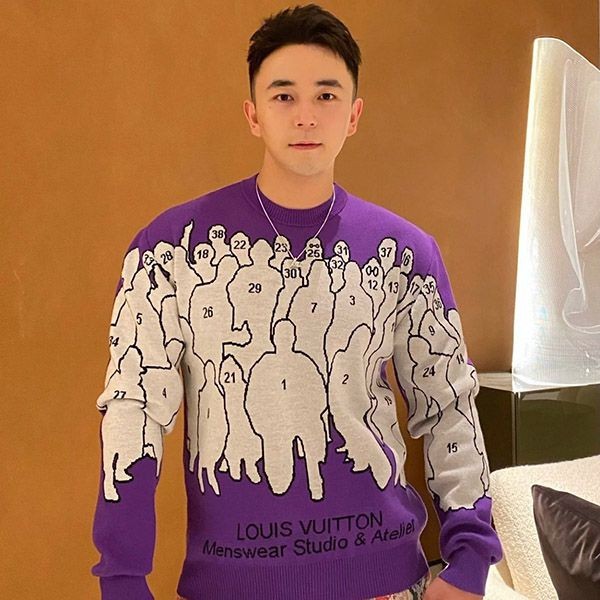 Rare Louis Vuitton Studio Jacquard Crew Neck Replica 1AAHF9