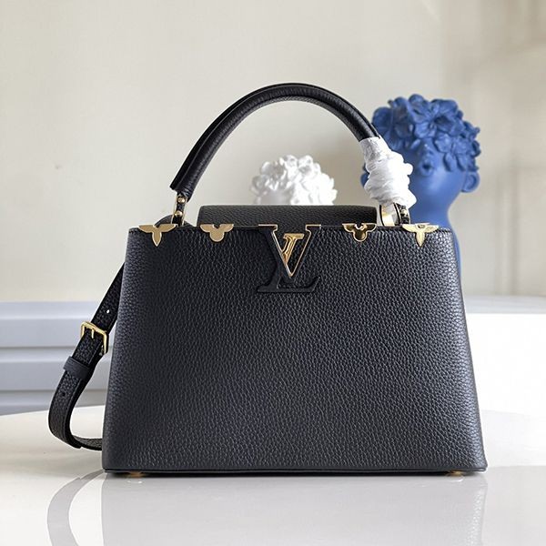 No.1 popular Louis Vuitton shoulder bag Capucines fake popular 2 sizes M54663