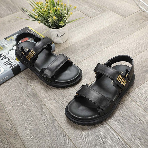 Dior Sandals Replica Calf Leather Sole Logo dev41887