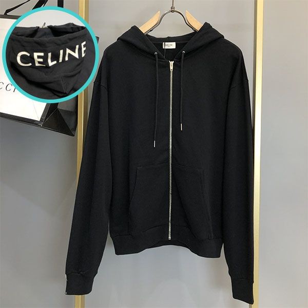 No.1 popular Celine cotton fleece hooded sweatshirt replica Ced24999