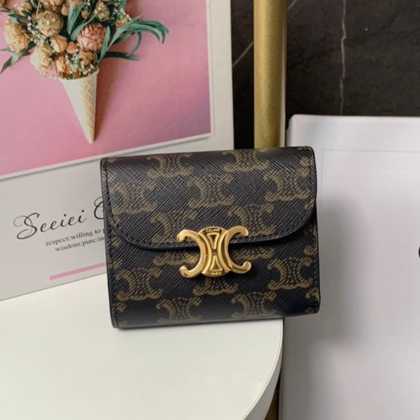 Celine Small Triomphe Wallet Replica / Triomphe Canvas 10D782CQH_04LU Sold Out Celine Small Triomphe Wallet Replica / Triomphe Canvas 10D782CQH_04LU Sold Out
