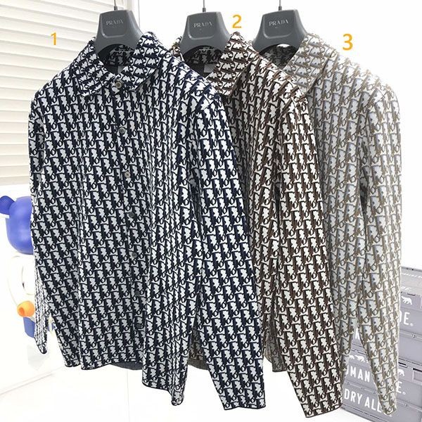 Eye-catching color Dior Oblique Overshirt Replica dek06135