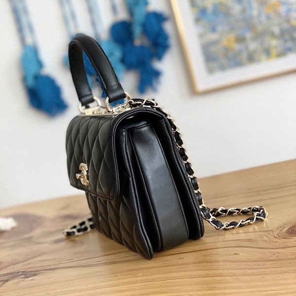 Very popular all over the world ★ Chanel top handle flap shoulder bag replica sha34067