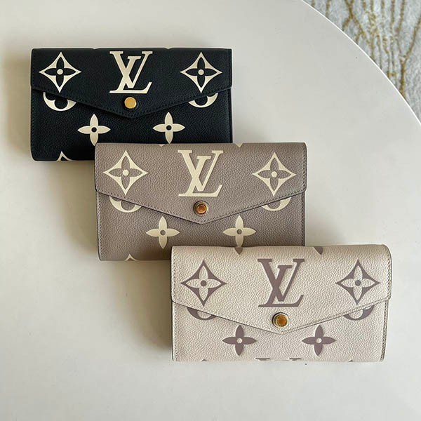 Extremely rare! Louis Vuitton Portefeuille Sarah replica long wallet in 3 colors M81049 Extremely rare! Louis Vuitton Portefeuille Sarah replica long wallet in 3 colors M81049
