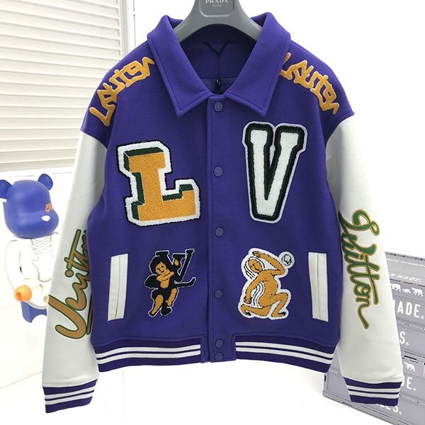 Very popular Louis Vuitton Varsity Leather Jacket Replica vuz16756