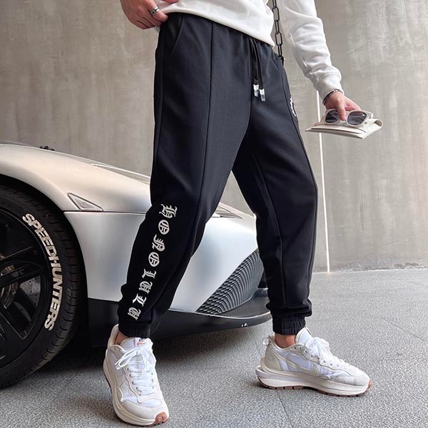 ☆Super popular☆Chrome Hearts copy horseshoe logo sweatpants Kuq59452