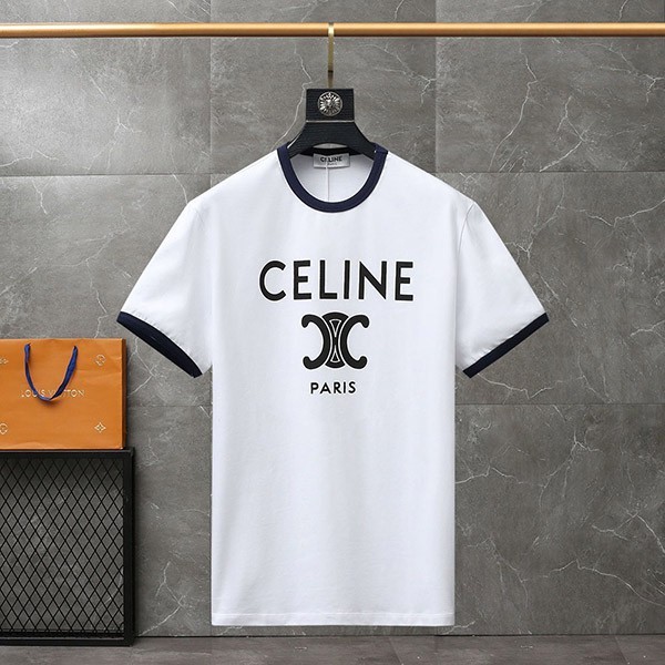 New Celine Spring/Summer T-shirts, cheap replicas/ White cotton jersey 2X872671Q01NB New Celine Spring/Summer T-shirts, cheap replicas/ White cotton jersey 2X872671Q01NB