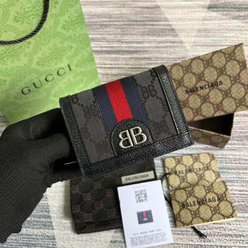 Super Hot Topic! [Balenciaga x Gucci] ☆ HACKER Card Case Replica Wallet gui92672