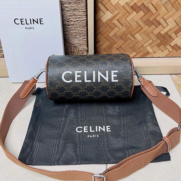 Celine Logo Print Cylinder Bag Replica Ced07586 Celine Logo Print Cylinder Bag Replica Ced07586