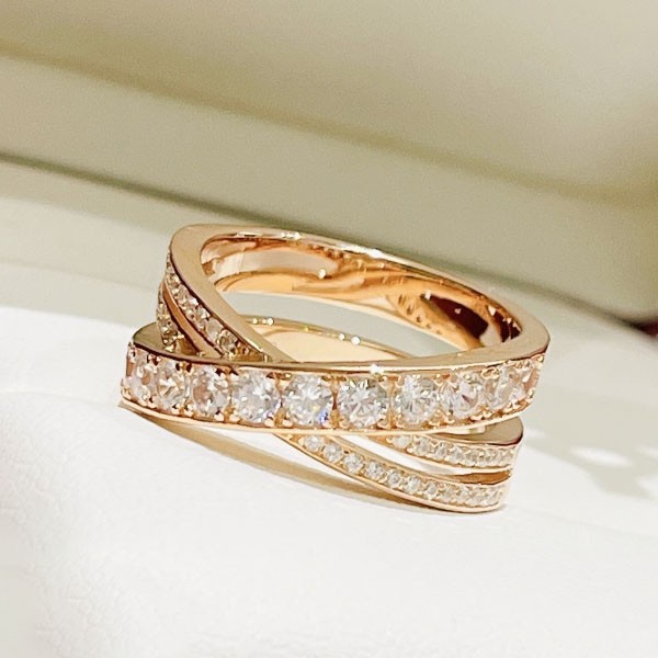 Cartier full diamond love ring replica kaz02426