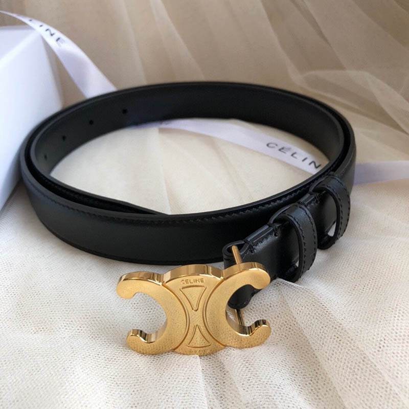 New for Spring [Celine] Small Triomphe Belt Replica Smooth Calfskin Cep14667