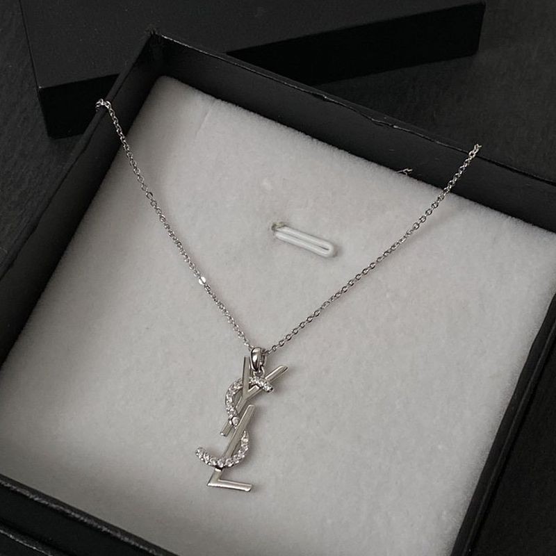 [Tax and shipping included] Saint Laurent chain necklace replica Sae13306