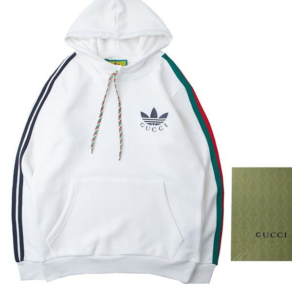 Sure to sell out Adidas x Gucci collaboration cotton jersey hoodie replica gud61530